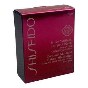 Shiseido sheer Matifying Compact Foundation Refill B60 Natural Deep Beige 9.8 g